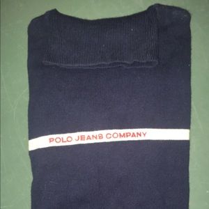 Navy Polo Jeans Co Ralph Lauren knit top